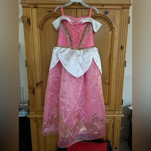 Disney Store princess Aurora costume dress size 13/14 pink big tall older girl